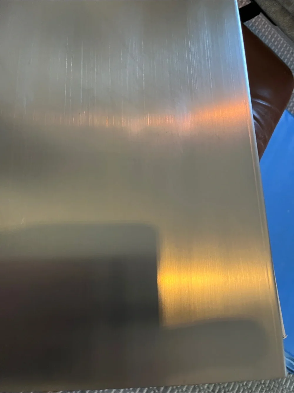 Floating Shelf 15 MM brushed, stainless steel Wall-Mount Shelf Silver brand new